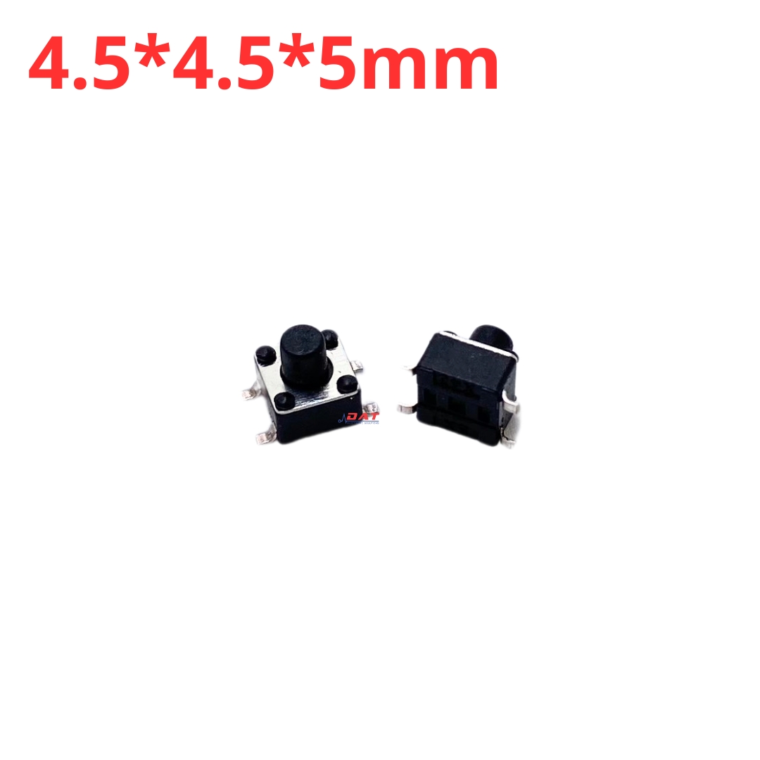 Nút Nhấn Dán 4.5*4.5*5mm 4 Chân SMD | Điện Tử DAT