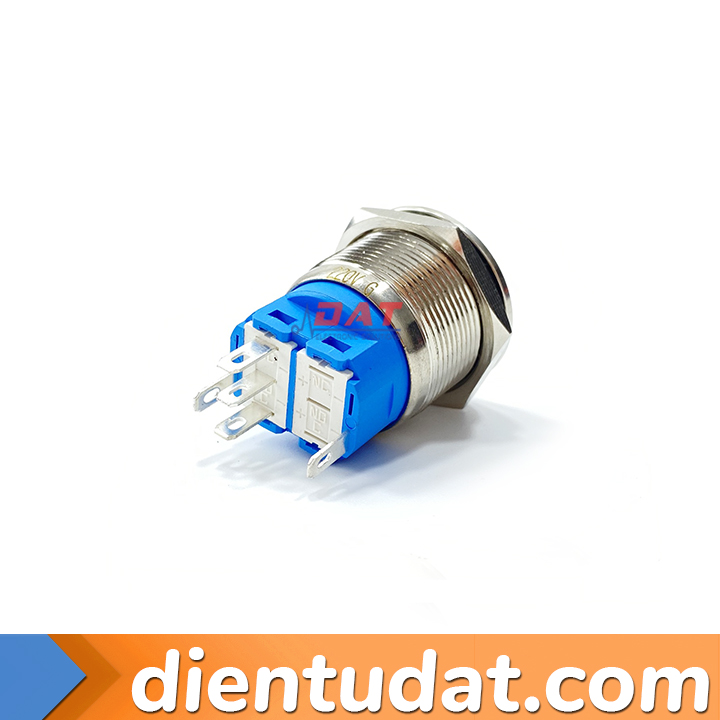 Nút Nhấn Reset Self-Reset 22mm Đèn Xanh Lá - 220V