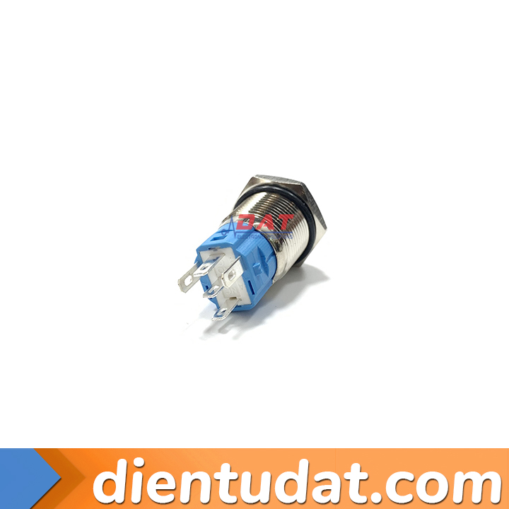 Nút Nhấn Reset 16mm Chữ ON - Vòng Đèn 12V 24V