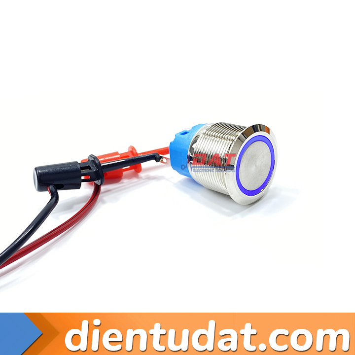 Nút Nhấn Vòng Đèn Tự Nhả 22mm 12V 24V