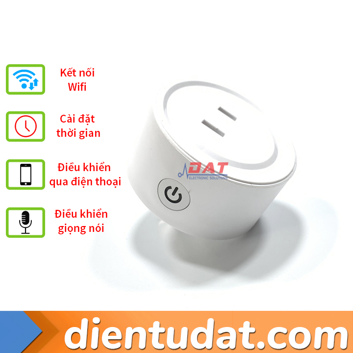 Ổ Cắm Điện Thông Minh Tắt Mở Thiết Bị Qua Wifi 220VAC - App Smart Life