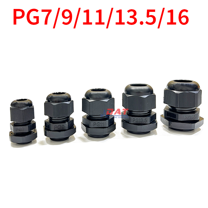 Connettori Cavi IP68 Set 50 Nylon - PG7/9/11/13.5/16/19, Per Cavi 3 Connettori Cavi IP68 Set 50 Nylon - PG7/9/11/13.5/16/19, Per Cavi 3
