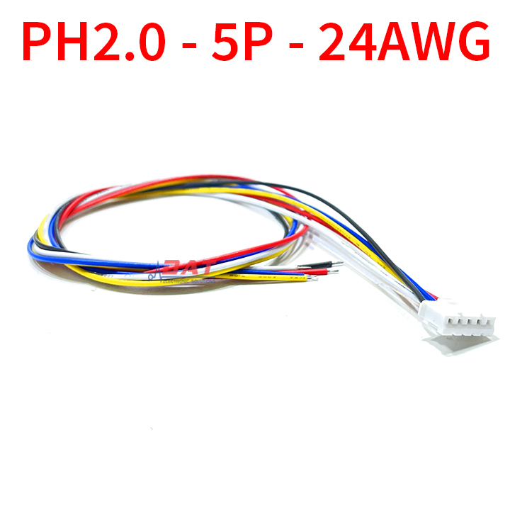 PH2.0-5P Cáp Header 2.0mm 40cm UL2468 24AWG