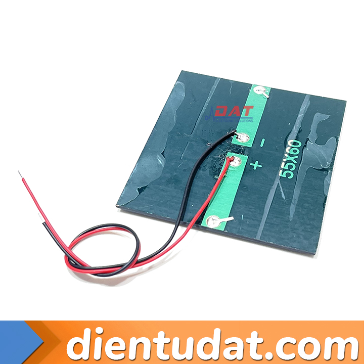 Pin Mặt Trời 3V 150mA 60*55mm Có Dây