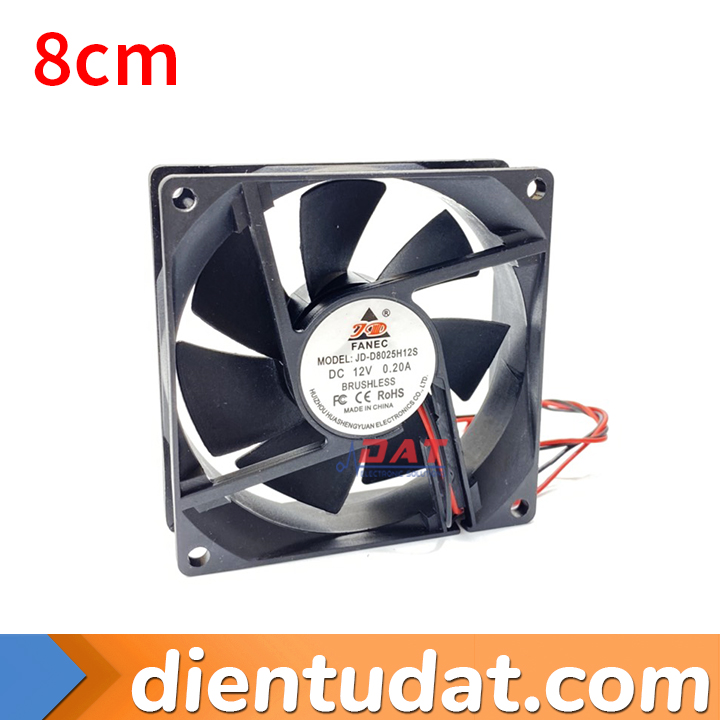 Quạt Tản Nhiệt 12V 200mA 8cm 9cm 12cm