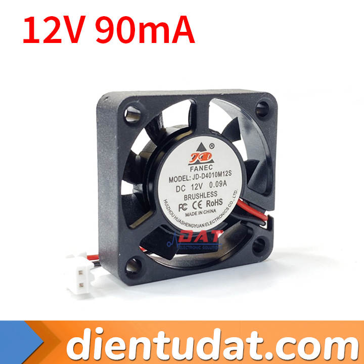 Quạt Tản Nhiệt 4cm 12V 90mA