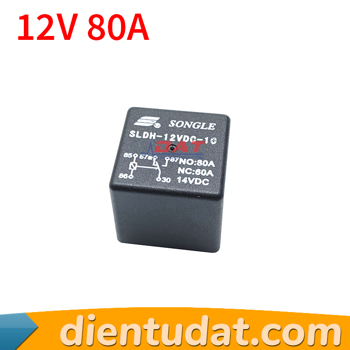 Relay 12V 80A Chân Hàn SLDH-12VDC-1C