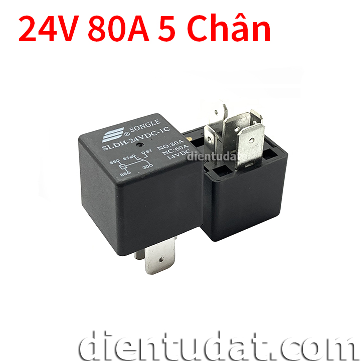 Relay 24V 80A 5 Chân SLDH-24VDC-1C
