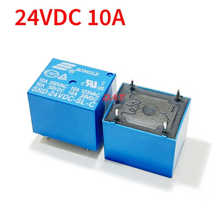 Relay 24VDC 10A 5 Chân Songle SRD-24VDC-SL-C