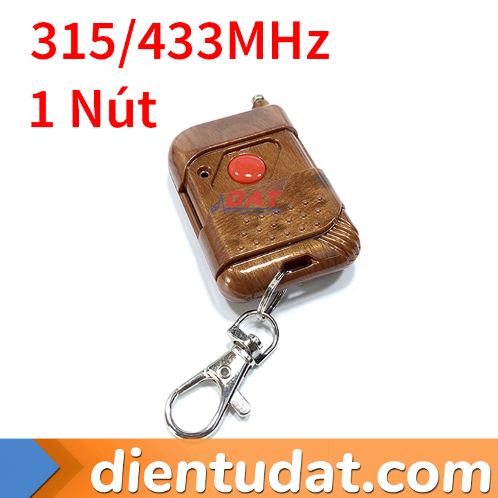 Remote 1 Nút Mã Cố Định EV1527 315MHz 433MHz HF11