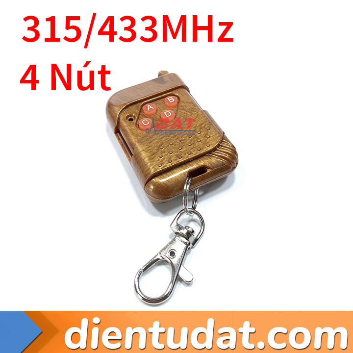 Remote 4 Nút Mã Cố Định EV1527 315MHz 433MHz HF14