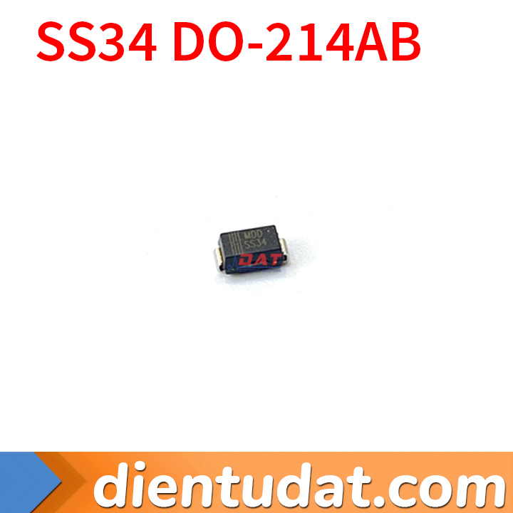 SS34 DO-214AB SMC Diode Schottky 40V 3A