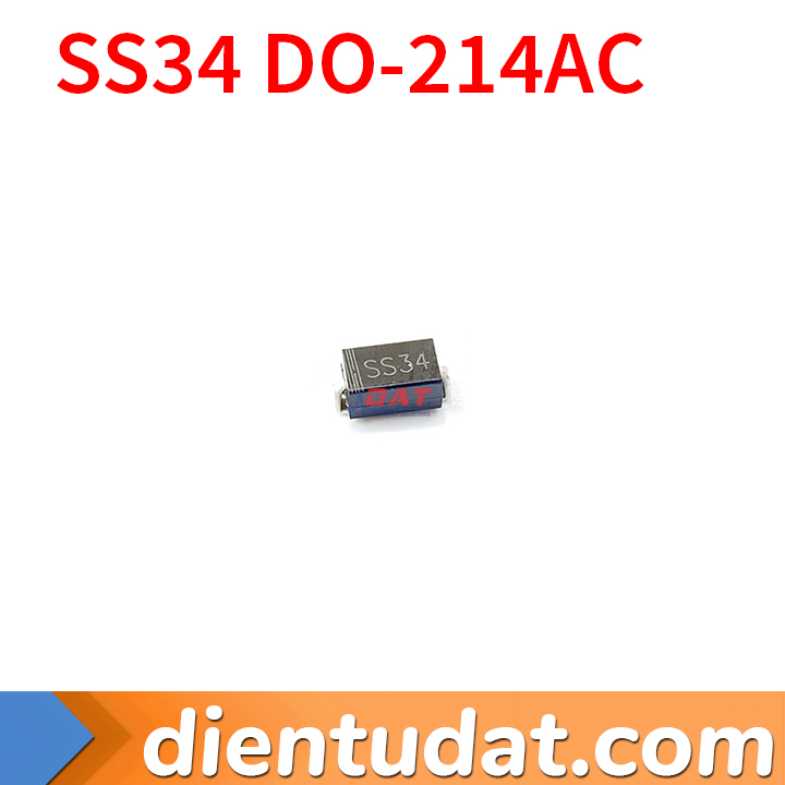 SS34 DO-214AC SMA Diode Schottky 40V 3A