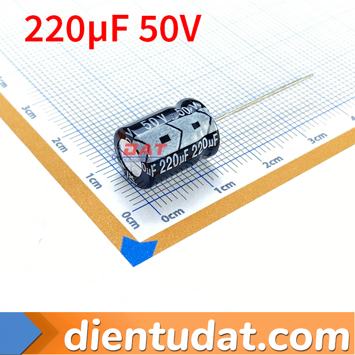 Tụ Hóa 220uF 50V 10*13mm