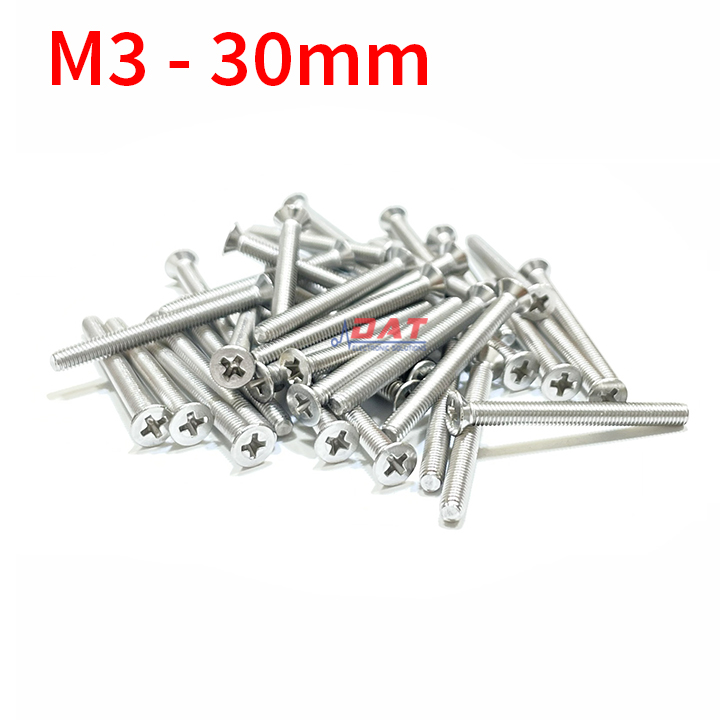 Vít Đầu Bằng Thép Không Gỉ M3 - 30mm