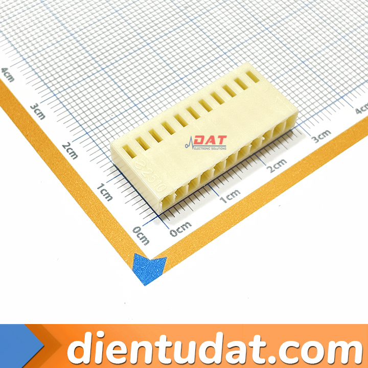 Vỏ Nhựa KF2510 2.54mm Đầu Cái 2P 3P 4P 5P 6P 7P 8P 9P 10P 11P 12P