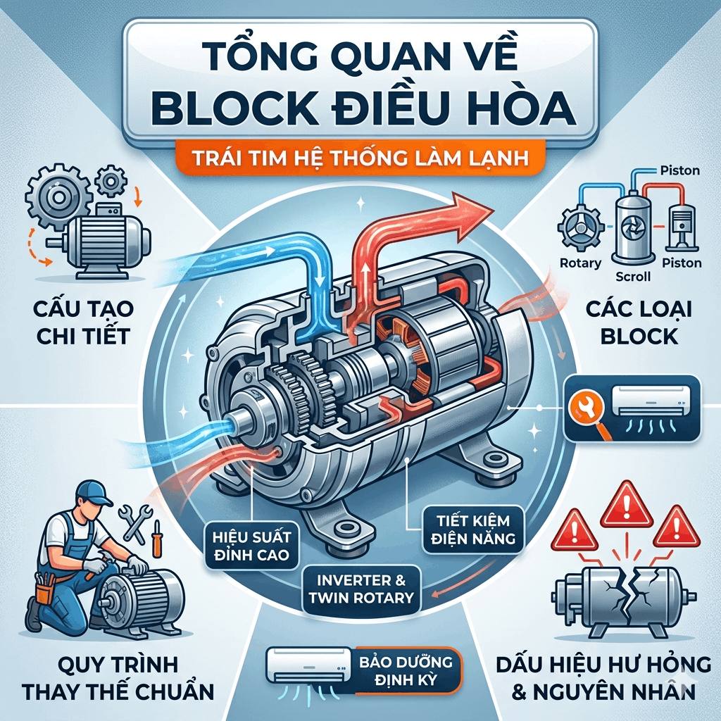 Tổng quan chi tiết về Block điều hòa