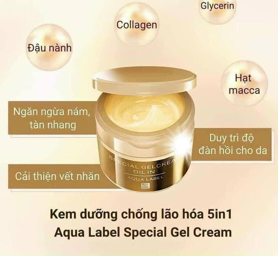 Kem chống lão hóa Shiseido AquaLabel Cream Oil 90g (Màu vàng)