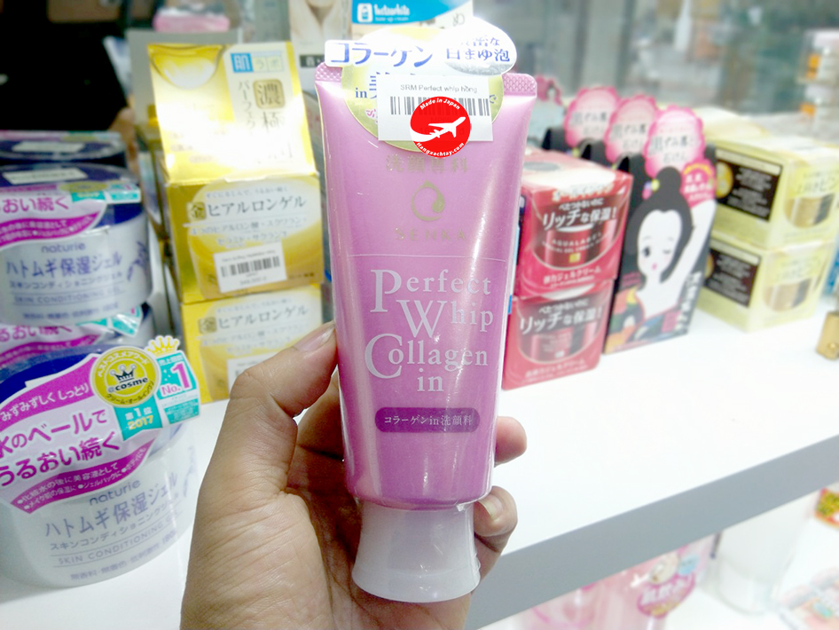 Sữa rửa mặt Shiseido Senka Perfect Whip Collagen 120g.