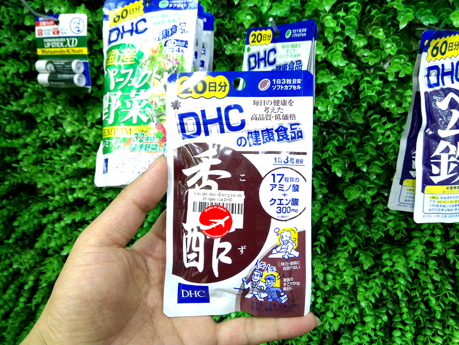 Viên uống giảm cân Dấm đen Nhật Bản DHC 3 Viên uống giảm cân Dấm đen Nhật Bản DHC 60 viên (20 Ngày).