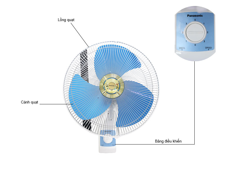 Quạt treo tường Panasonic F-409U 14