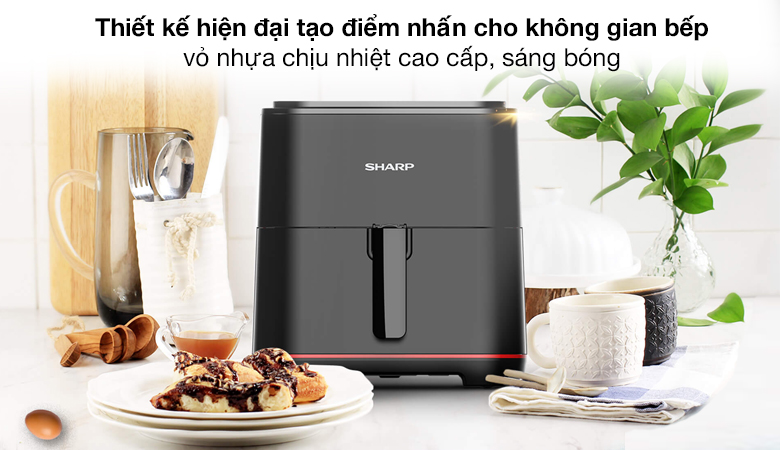 Nồi Chiên Không Dầu Sharp KF-AF70EV-BK 5.5 Lít | dienmayhmc.com