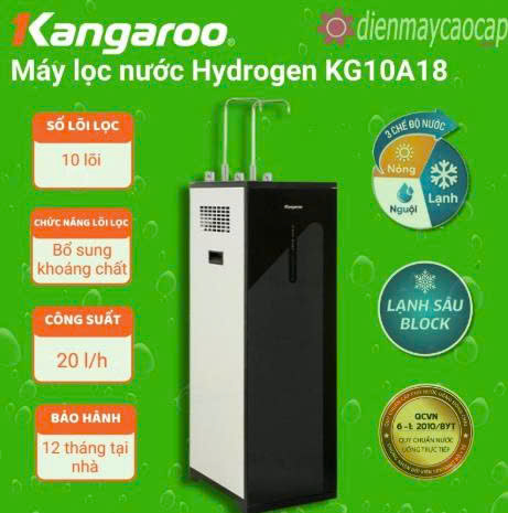 Máy lọc nước KANGAROO KG10A18 có khuyến mãi vàng
