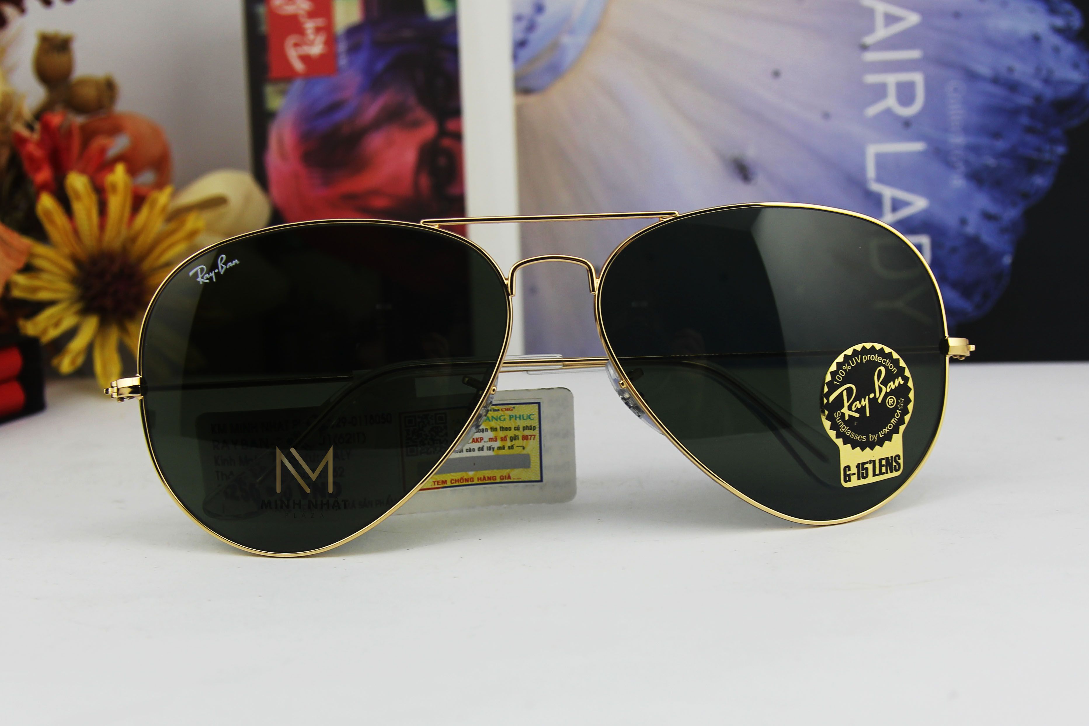 KÍNH MÁT RAYBAN AVIATOR LARGE METAL RB3025-001 – MINH NHẬT PLAZA