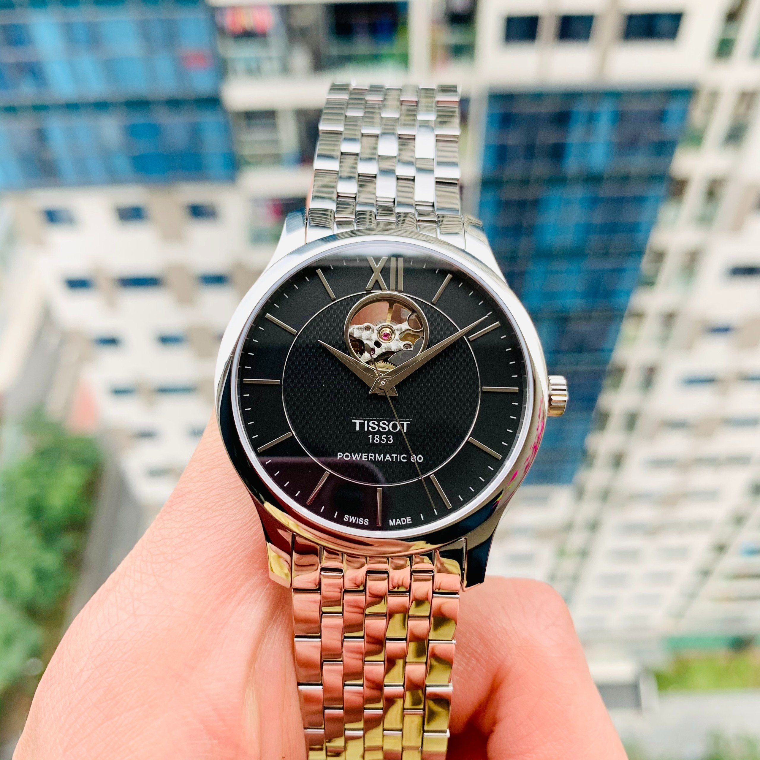 NG H TISSOT TRADITION OPEN HEART T063.907.11.058.00