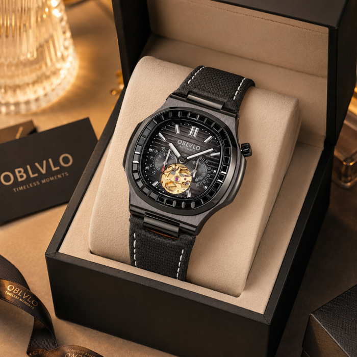 Đồng hồ nam Oblvlo RGA20S7-D-BBBL