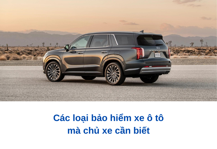 Các loại bảo hiểm xe ô tô mà chủ xe cần biết Các loại bảo hiểm xe ô tô mà chủ xe cần biết