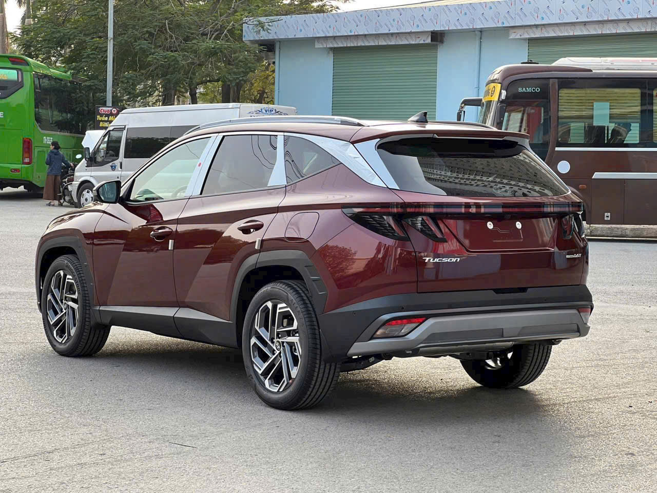 tucson 2025 màu đỏ