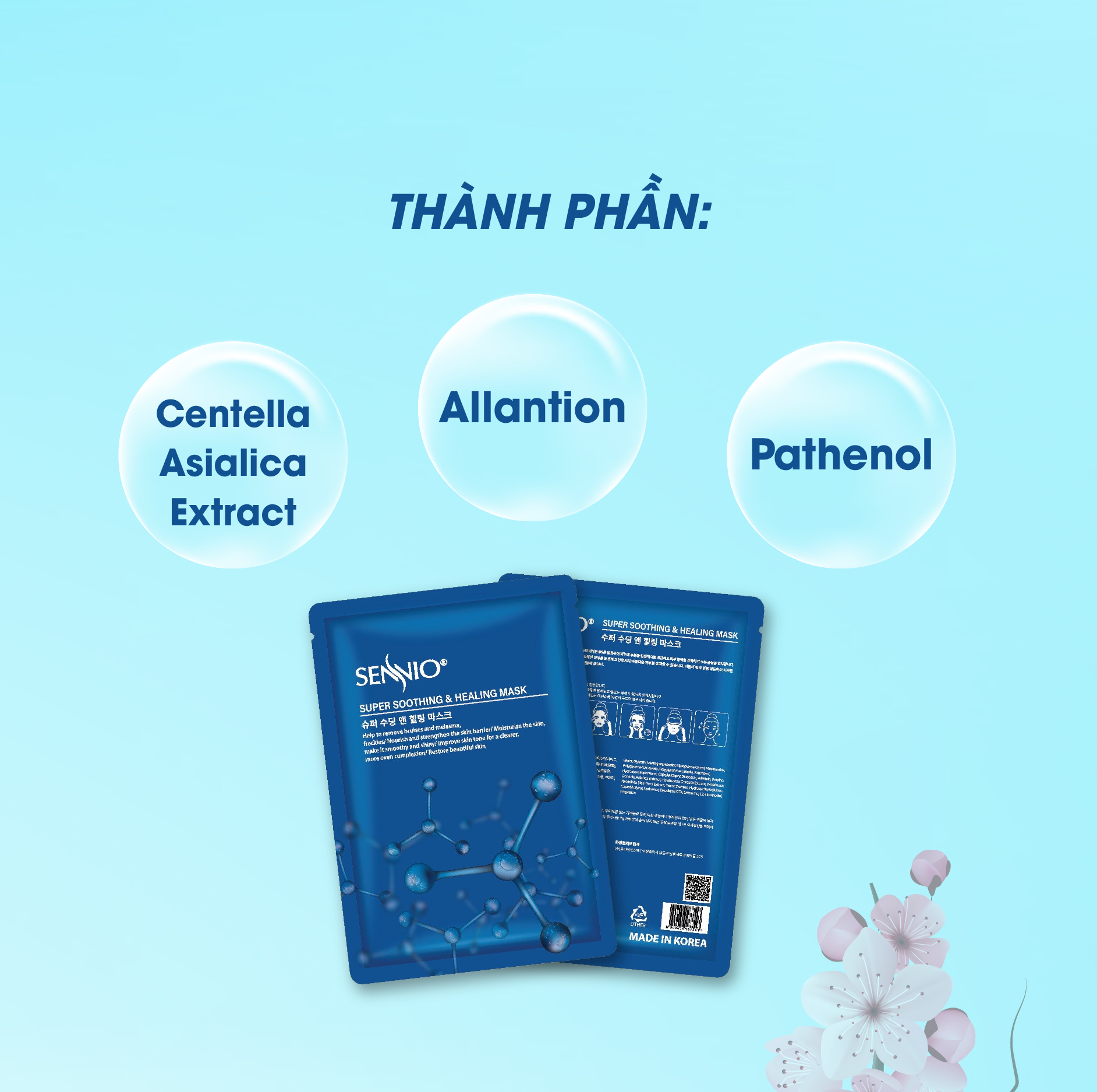 Bộ sản phẩm dưỡng da cấp ẩm toàn diện Sennio - Combo da xinh rạng rỡ nước hoa hồng mặt nạ dưỡng da Dr.Lavic
