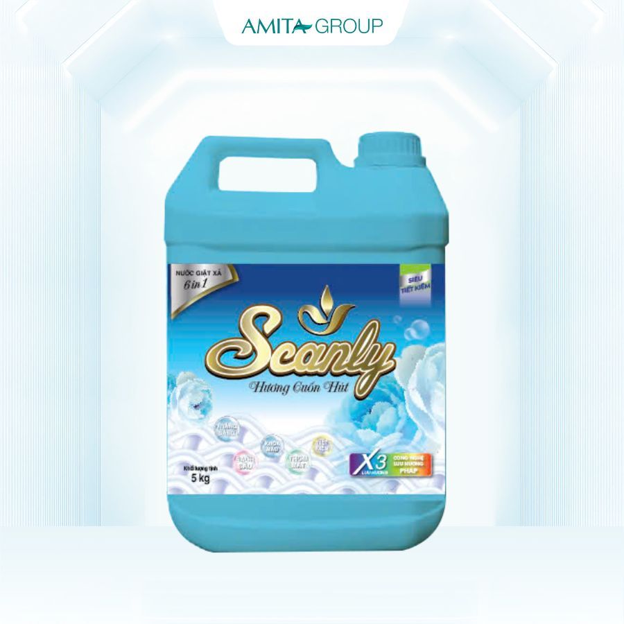 Nước giặt xả 6in1 hương cuốn hút SCANLY cho quần áo bé yêu - sự lựa chọn tuyệt vời dành cho mẹ