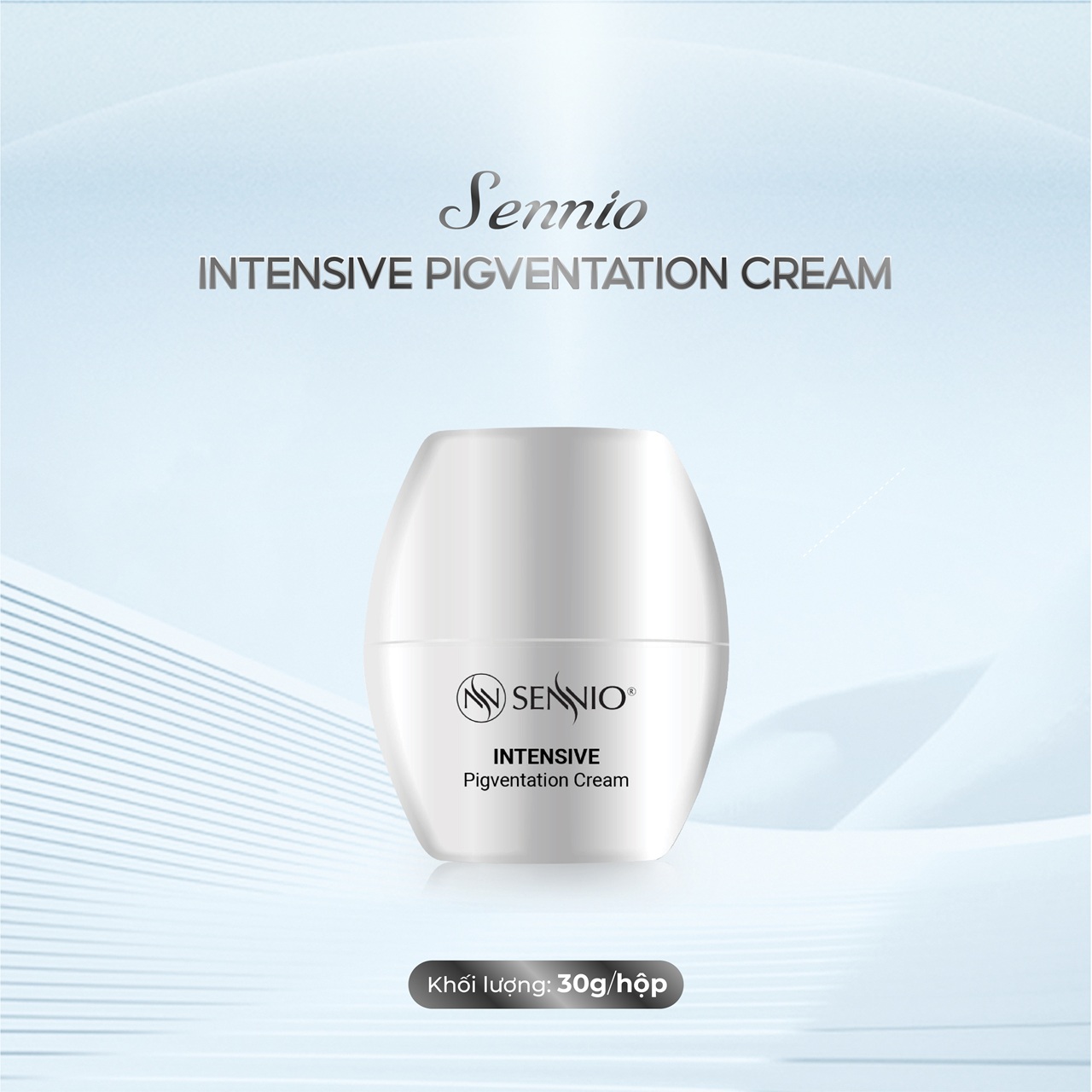 Kem đêm dưỡng trắng da mờ thâm mụn - sạm nám, chống lão hoá Sennio 30ml Intensive Pigmentation Cream SNO810