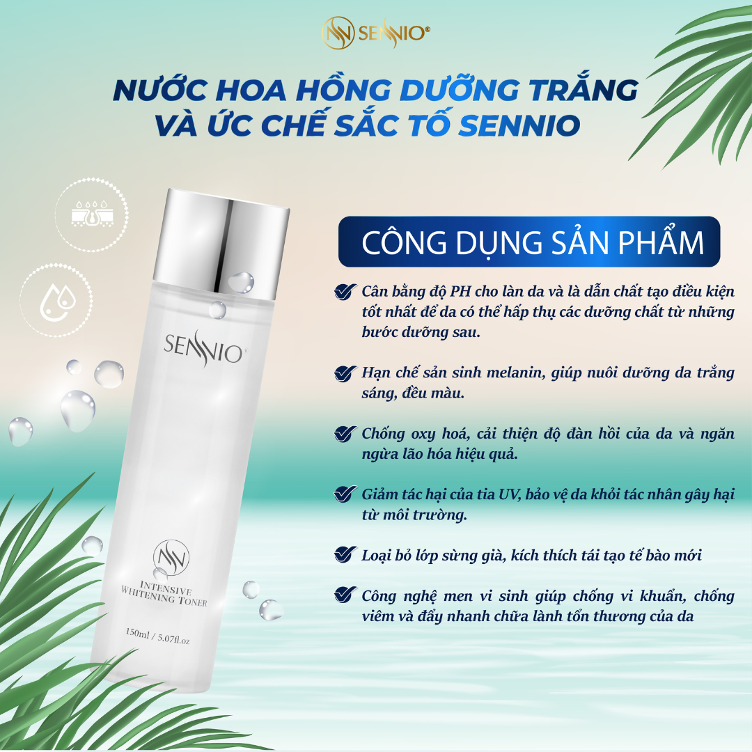 BỘ 6 SẢN PHẨM NÁM DƯỠNG TRẮNG DA SENNIO - Intensive Pigmenttation Treatment Set 6 - SENNIO SNO 662