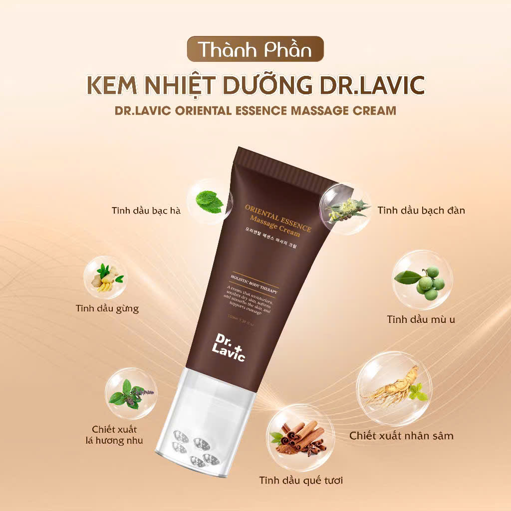 Kem nhiệt dưỡng giảm tắc nghẽn lưu thông giảm đau nhức tê bì Dr.Lavic 80ml DR979