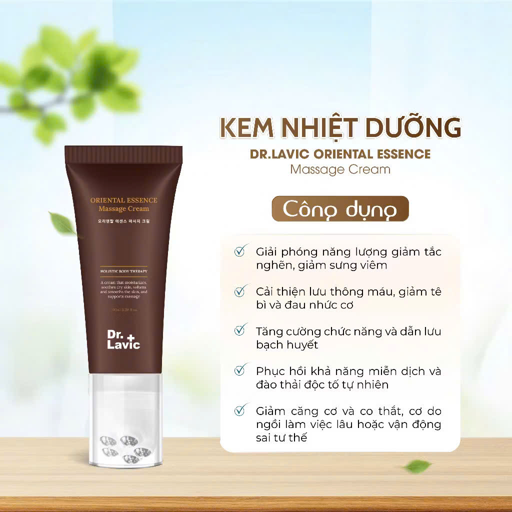Kem nhiệt dưỡng giảm tắc nghẽn lưu thông giảm đau nhức tê bì Dr.Lavic 80ml DR979