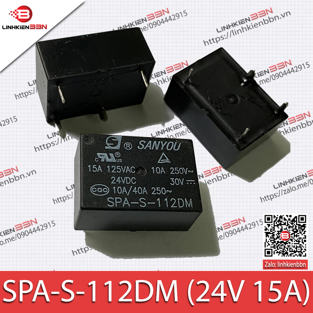 Relay SPA-S-112DM (24V 15A 4p)