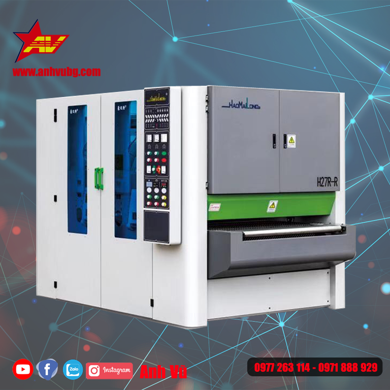 MÁY CHÀ NHÁM 2 TRỤC 1 MẶT HML
