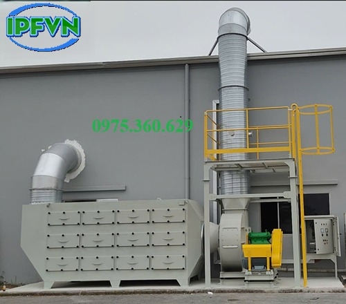 Hấp phụ khí trong sản xuất cao su, nhựa tái chế