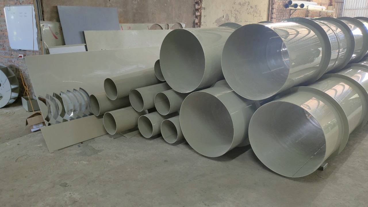 Ứng dụng ống PP trong hệ thống hút khí độc, hút mùi, VOCs.