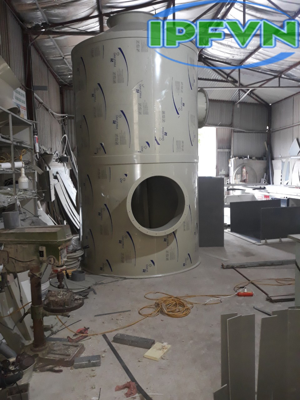 Sản xuất tháp xử lý khí thải và cánh quạt nhựa PP