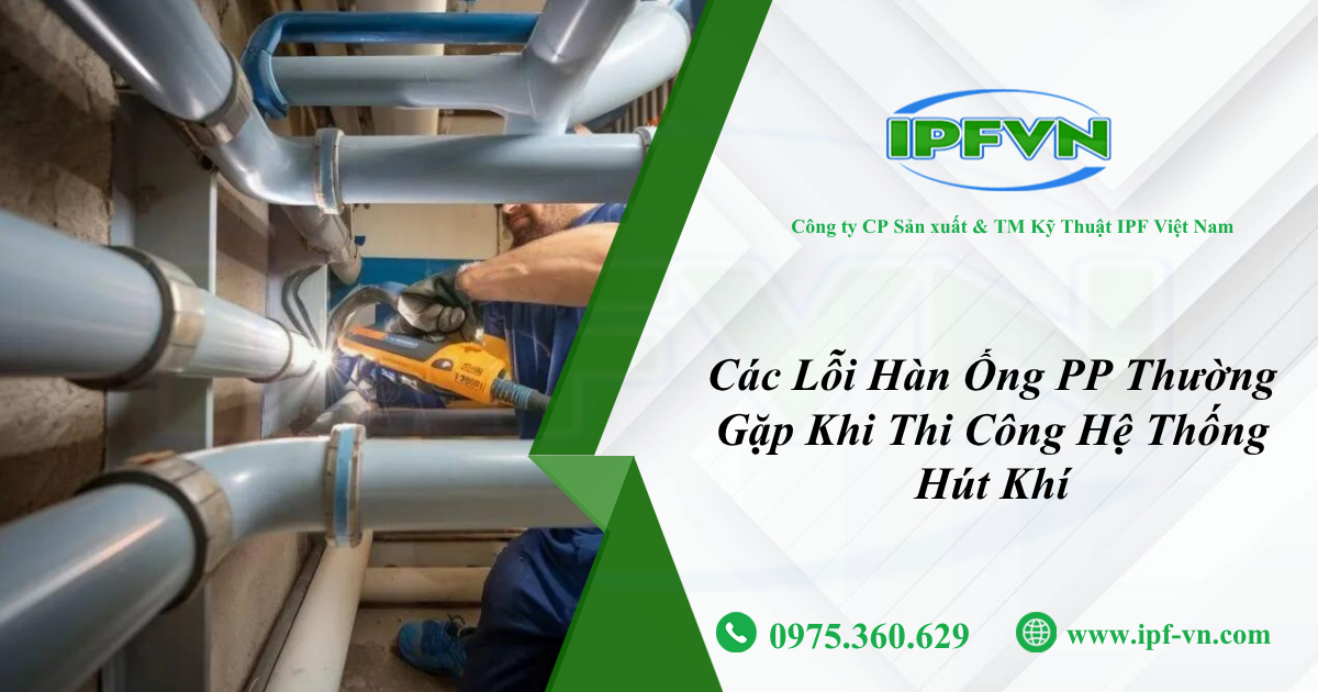 Các Lỗi Hàn Ống PP Thường Gặp Khi Thi Công Hệ Thống Hút Khí