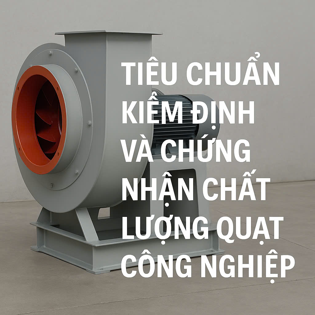 Tiêu chuẩn kiểm định và chứng nhận chất lượng quạt công nghiệp (ISO, TCVN)