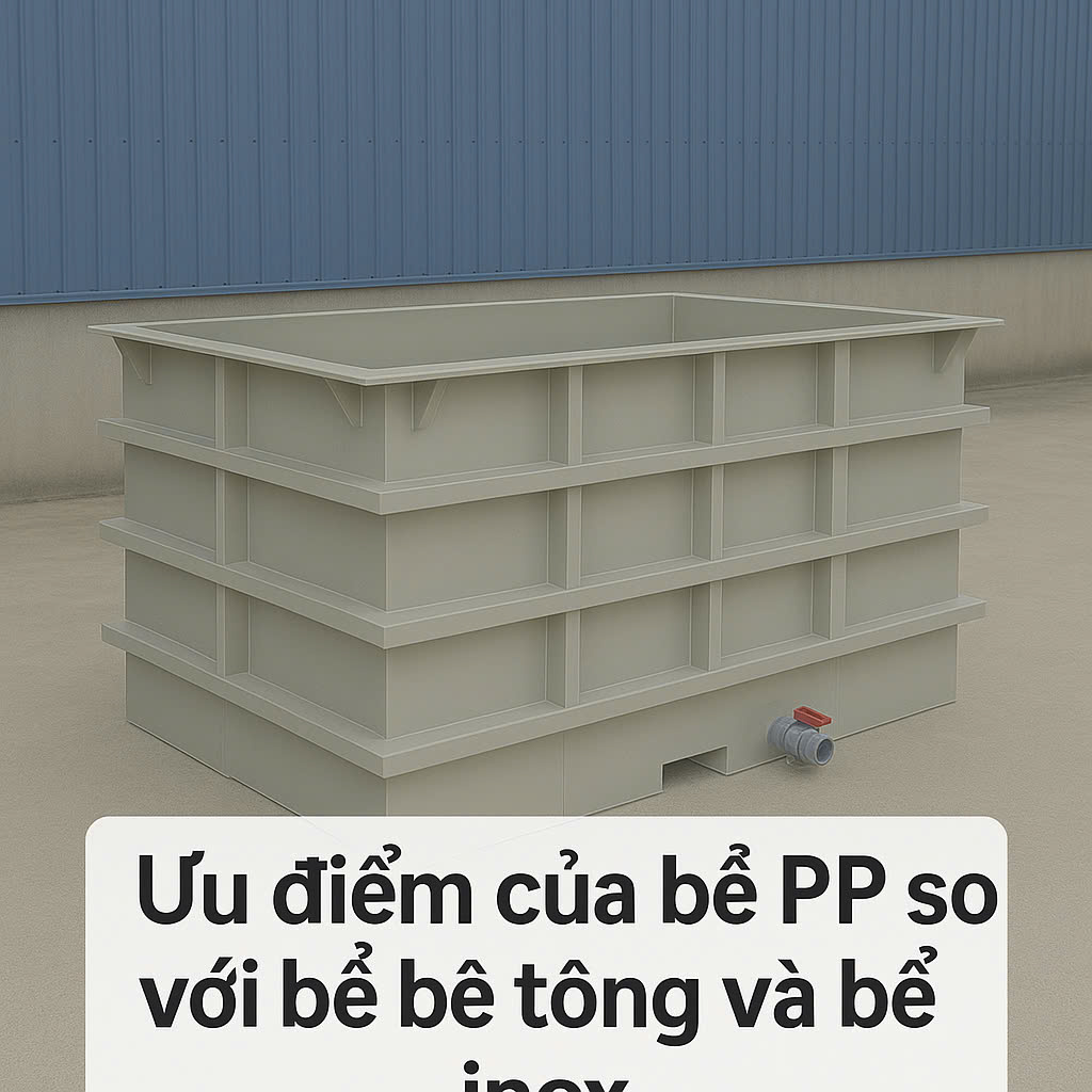 Bể nhựa PP là gì? Ưu điểm so với bể bê tông và bể inox