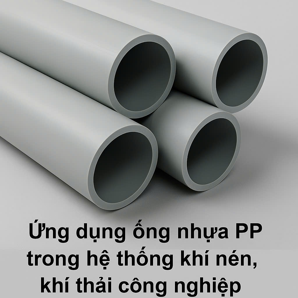 Ứng dụng ống nhựa PP trong hệ thống khí nén, khí thải công nghiệp