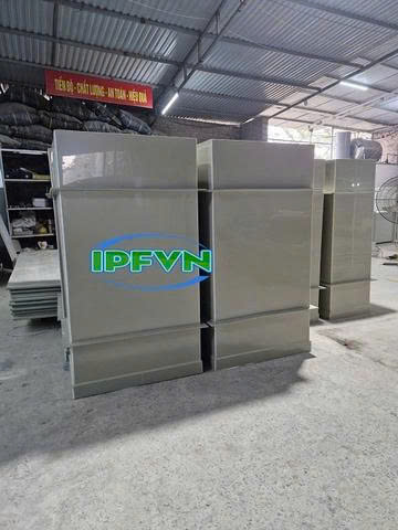 Ống gió vuông PP trong hệ thống hút khí thải hóa chất