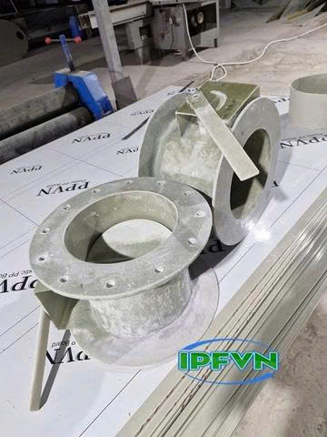 Van gió composite D300 trong hệ thống xử lý khí thải công nghiệp