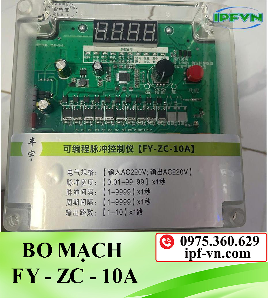 Bo mạch điều khiển van rũ bụi FY-ZC-10A